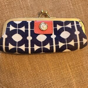 Spartina 449 Navy and Cream Geometric Clutch